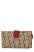 Dior,  Beige Trotter Canvas Rasta Saddle Wallet, Brown