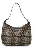 Fendi,  Brown Zucchino Canvas Shoulder Bag, Brown