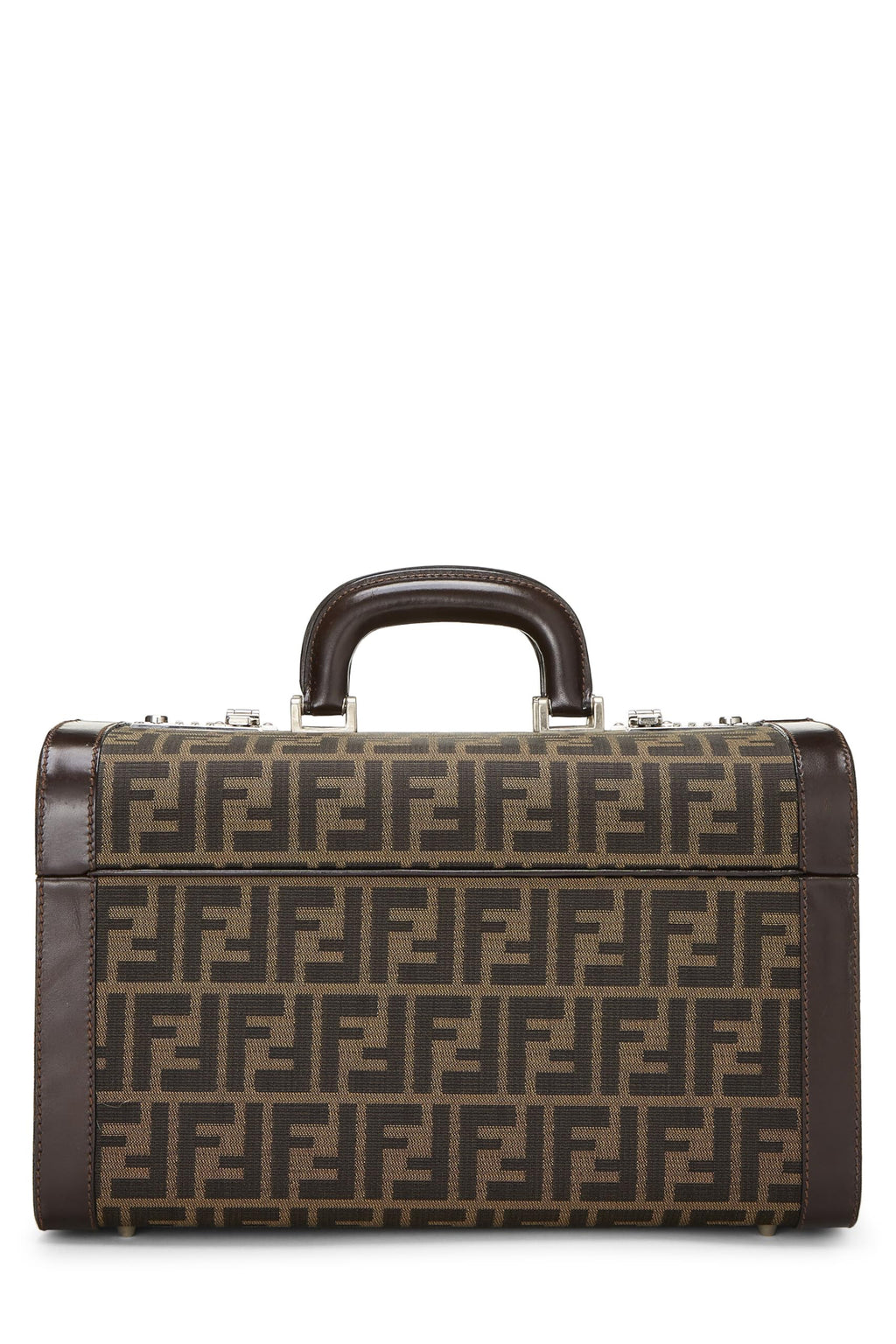 Fendi,  Brown Zucca Canvas Box Vanity, Brown