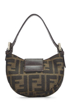 Fendi,  Brown Zucca Canvas Croissant Mini, Brown