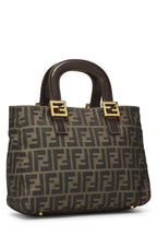 Fendi,  Brown Zucca Canvas Handbag Small, Brown