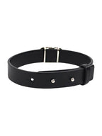 Silver CD Icon Leather Bracelet Black Dior