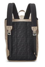Fendi,  Brown Nylon Fendiness Backpack, Brown