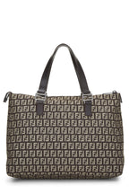 Fendi,  Brown Zucchino Canvas Tote, Brown