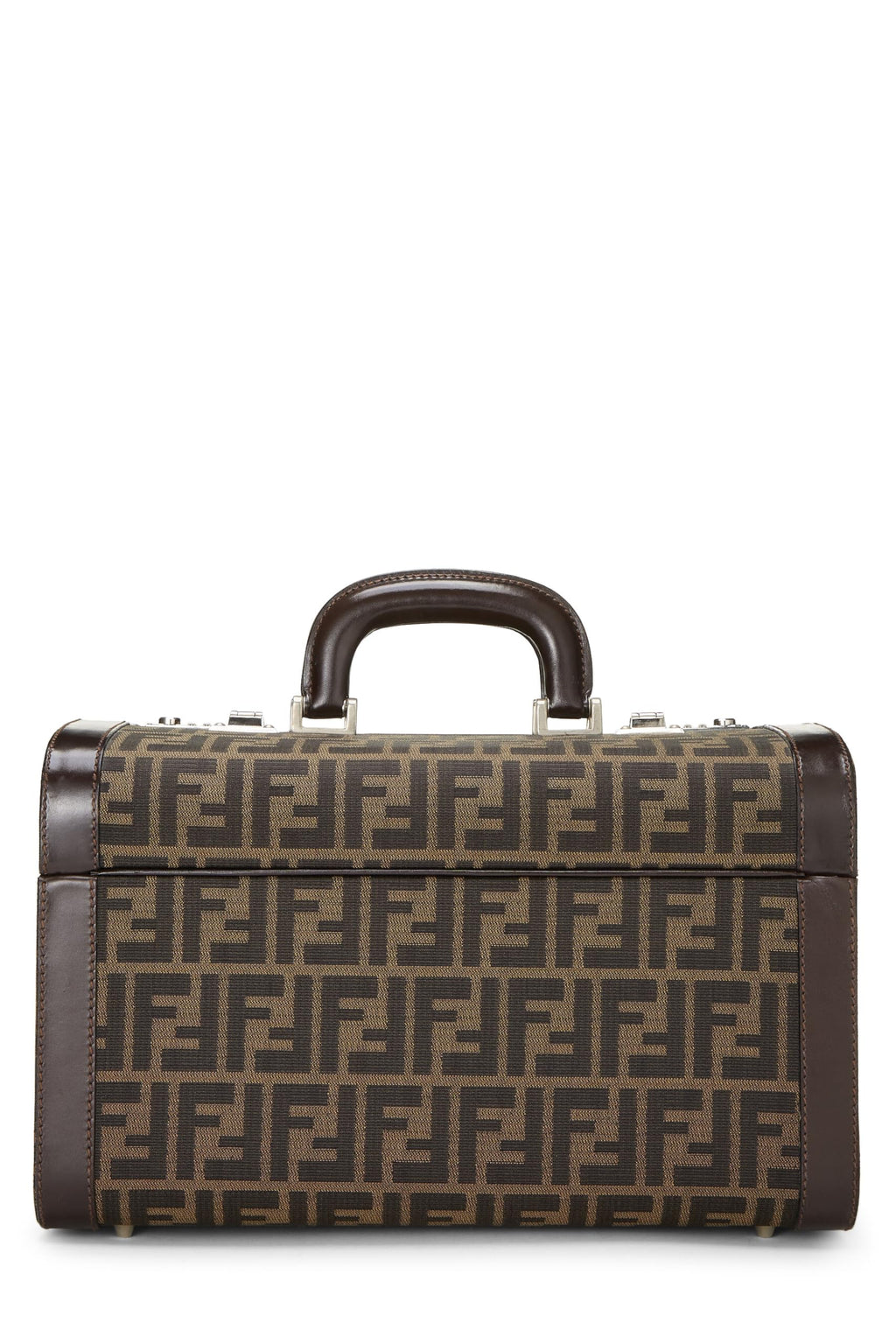Fendi,  Brown Zucca Canvas Box Vanity, Brown