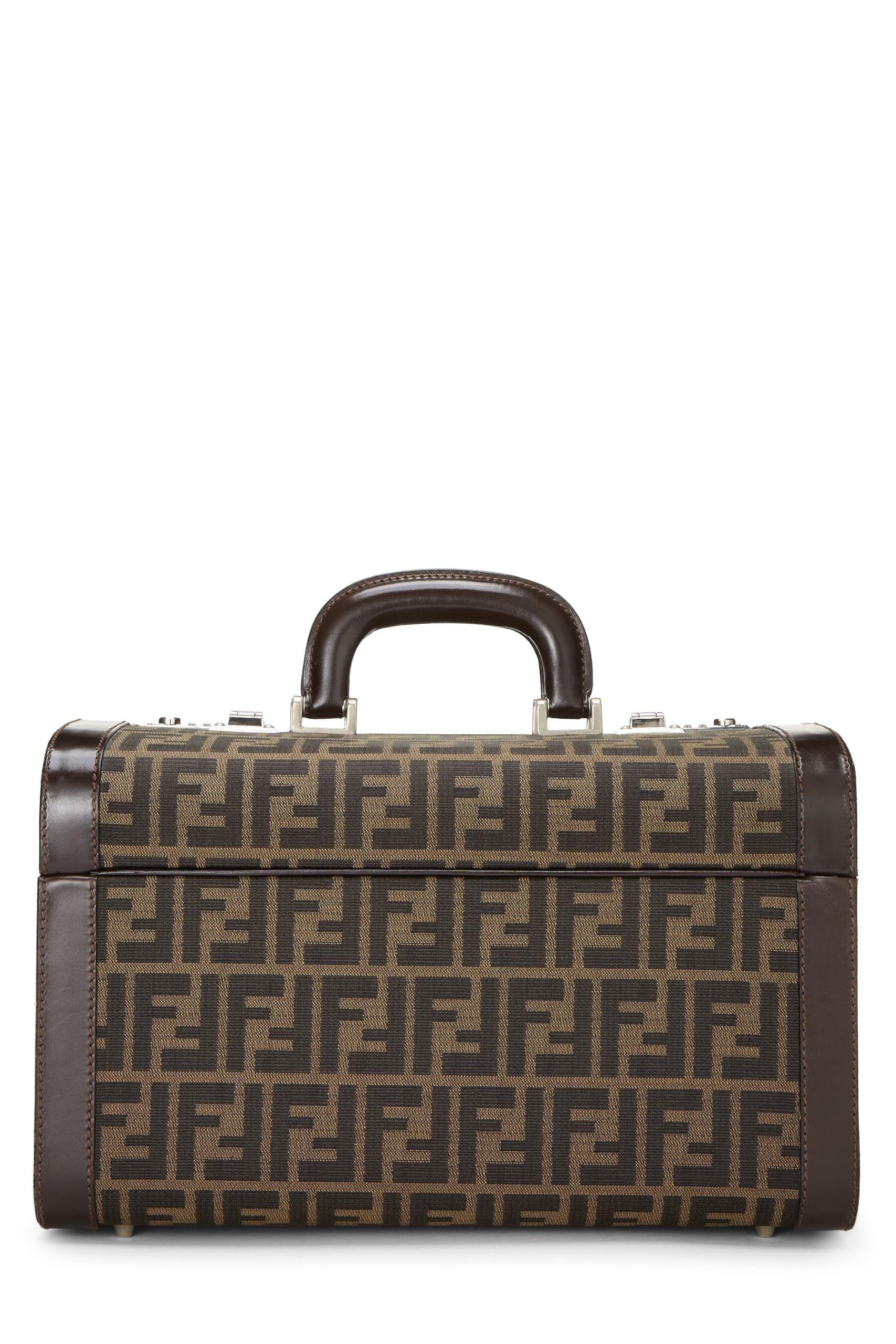 Fendi,  Brown Zucca Canvas Box Vanity, Brown