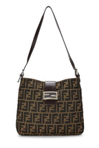 Fendi,  Brown Zucca Canvas Shoulder Bag, Brown