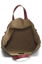 Fendi,  Brown Zucca Canvas Vertical Tote Medium, Red