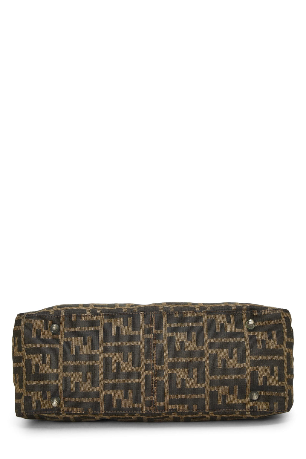Fendi,  Brown Zucca Canvas Handbag Small, Brown