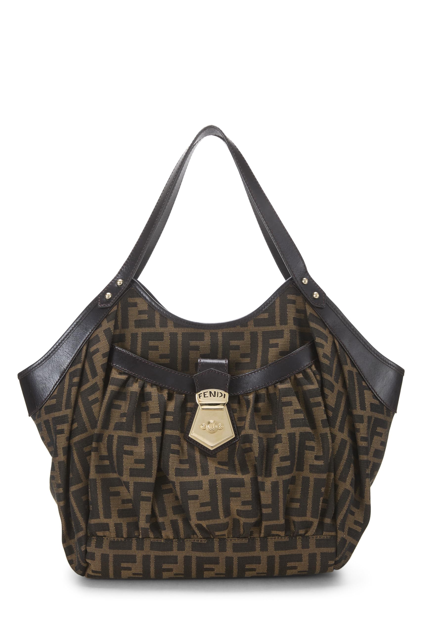 Fendi,  Brown Zucca Canvas Chef Tote Large, Brown