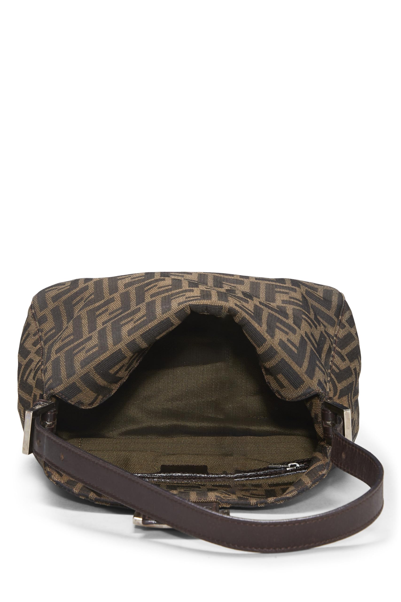 Fendi,  Brown Zucca Canvas Shoulder Bag, Brown