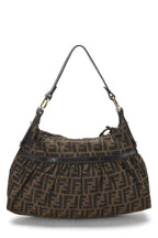 Fendi,  Brown Zucca Canvas Chef Hobo, Brown