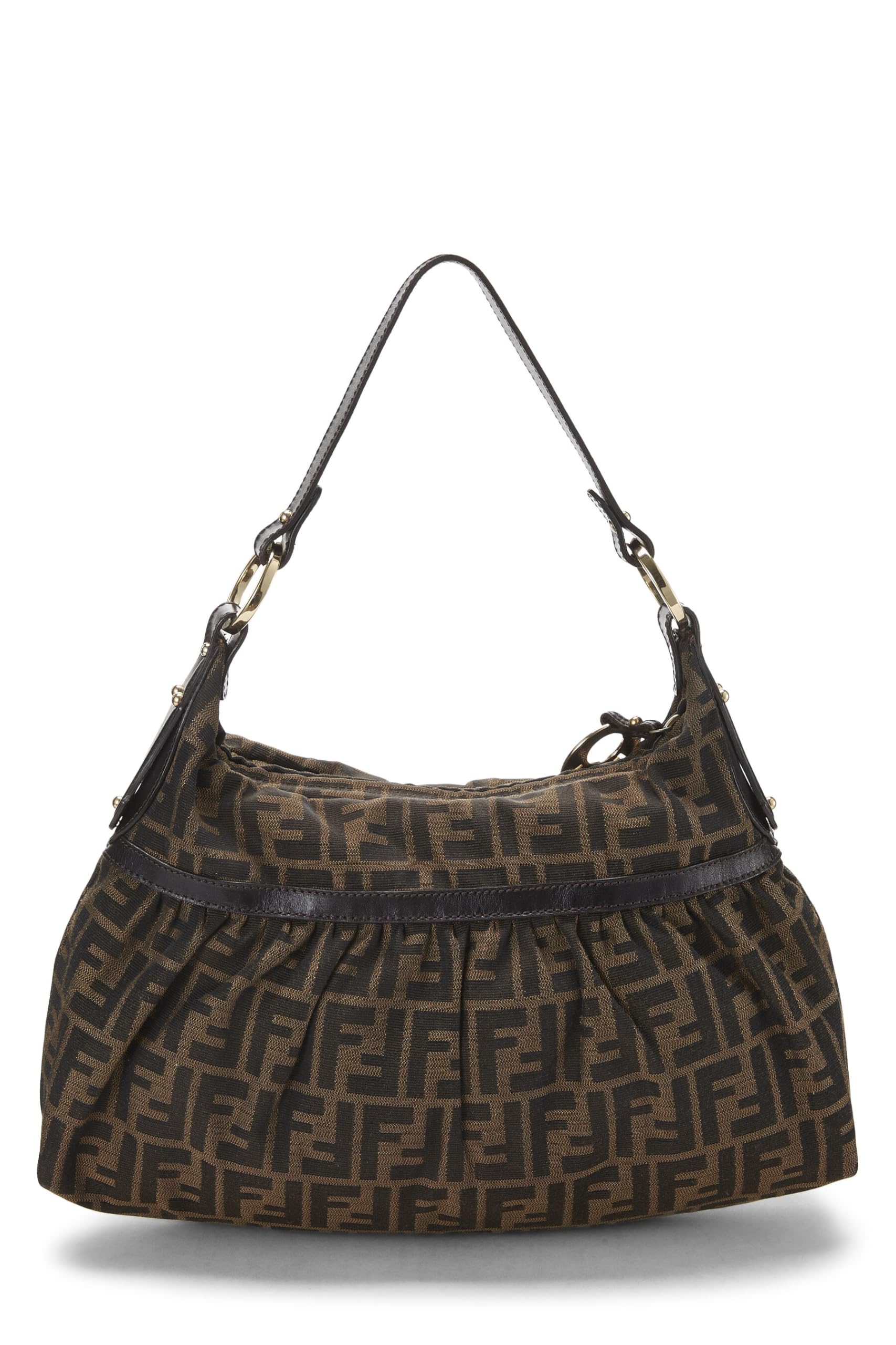 Fendi,  Brown Zucca Canvas Chef Hobo, Brown