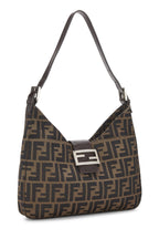 Fendi,  Brown Zucca Canvas Shoulder Bag, Brown
