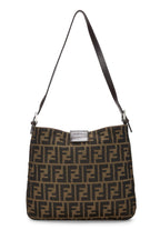 Fendi,  Brown Zucca Canvas Shoulder Bag, Brown