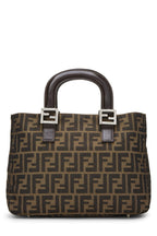 Fendi,  Brown Zucca Canvas Handbag Small, Brown