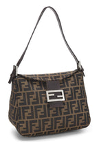 Fendi,  Brown Zucca Canvas Shoulder Bag, Brown