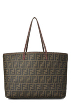 Fendi,  Brown Zucca Coated Canvas Roll Tote Small, Pink