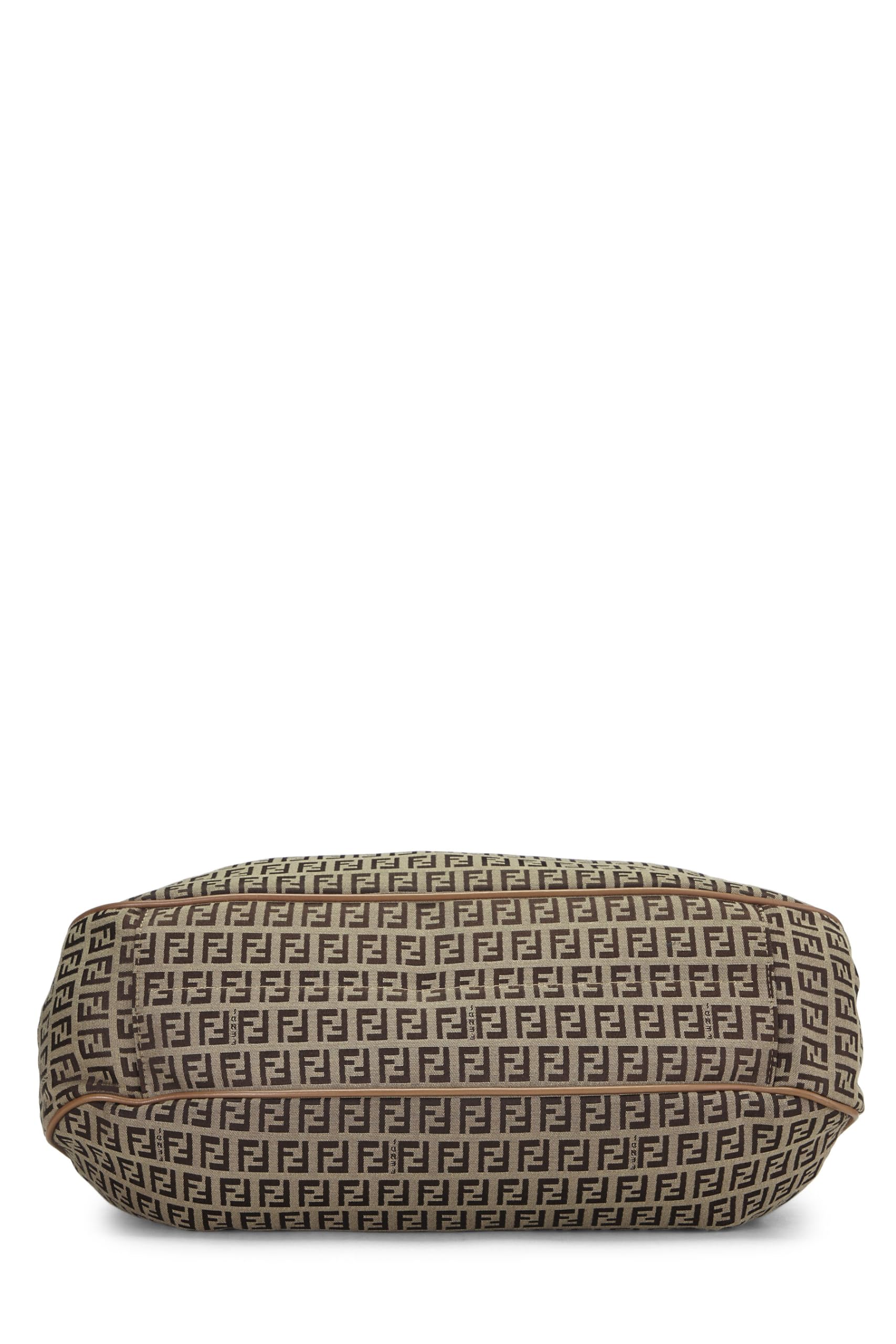 Fendi,  Brown Zucchino Shoulder Bag Large, Brown