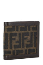 Fendi,  Brown Zucca Coated Canvas Wallet, Brown