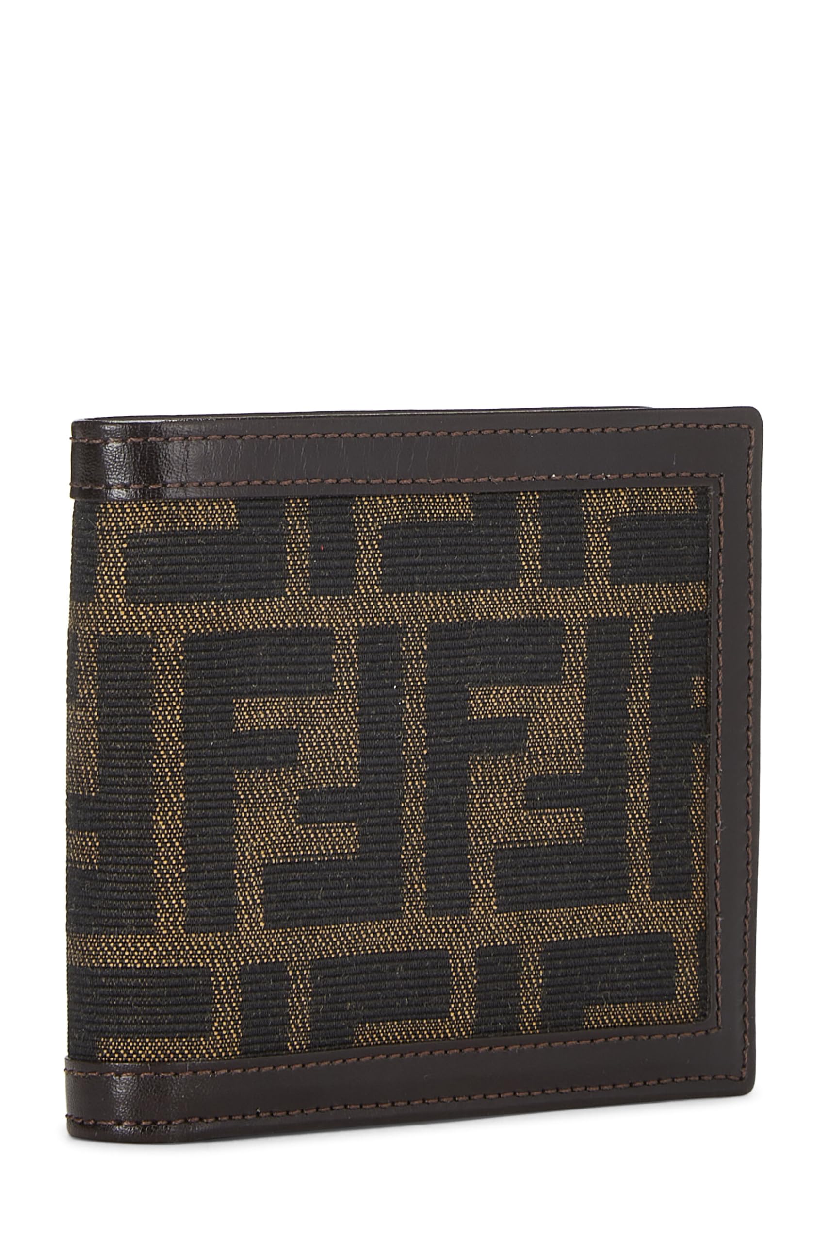 Fendi,  Brown Zucca Coated Canvas Wallet, Brown