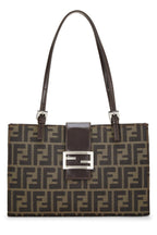 Fendi,  Brown Zucca Canvas Shopping Tote Small, Brown