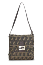 Fendi,  Brown Zucca Canvas Shoulder Bag, Brown