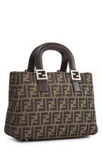 Fendi,  Brown Zucca Canvas Handbag Small, Brown