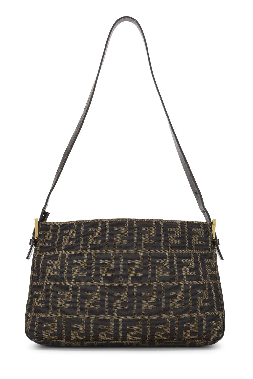 Fendi,  Brown Zucca Canvas Shoulder Bag, Brown