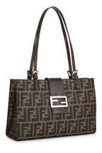Fendi,  Brown Zucca Canvas Shopping Tote Small, Brown