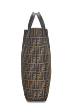 Fendi,  Brown Zucca Canvas Vertical Tote, Brown
