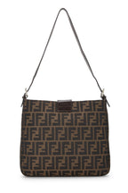 Fendi,  Brown Zucca Canvas Shoulder Bag, Brown