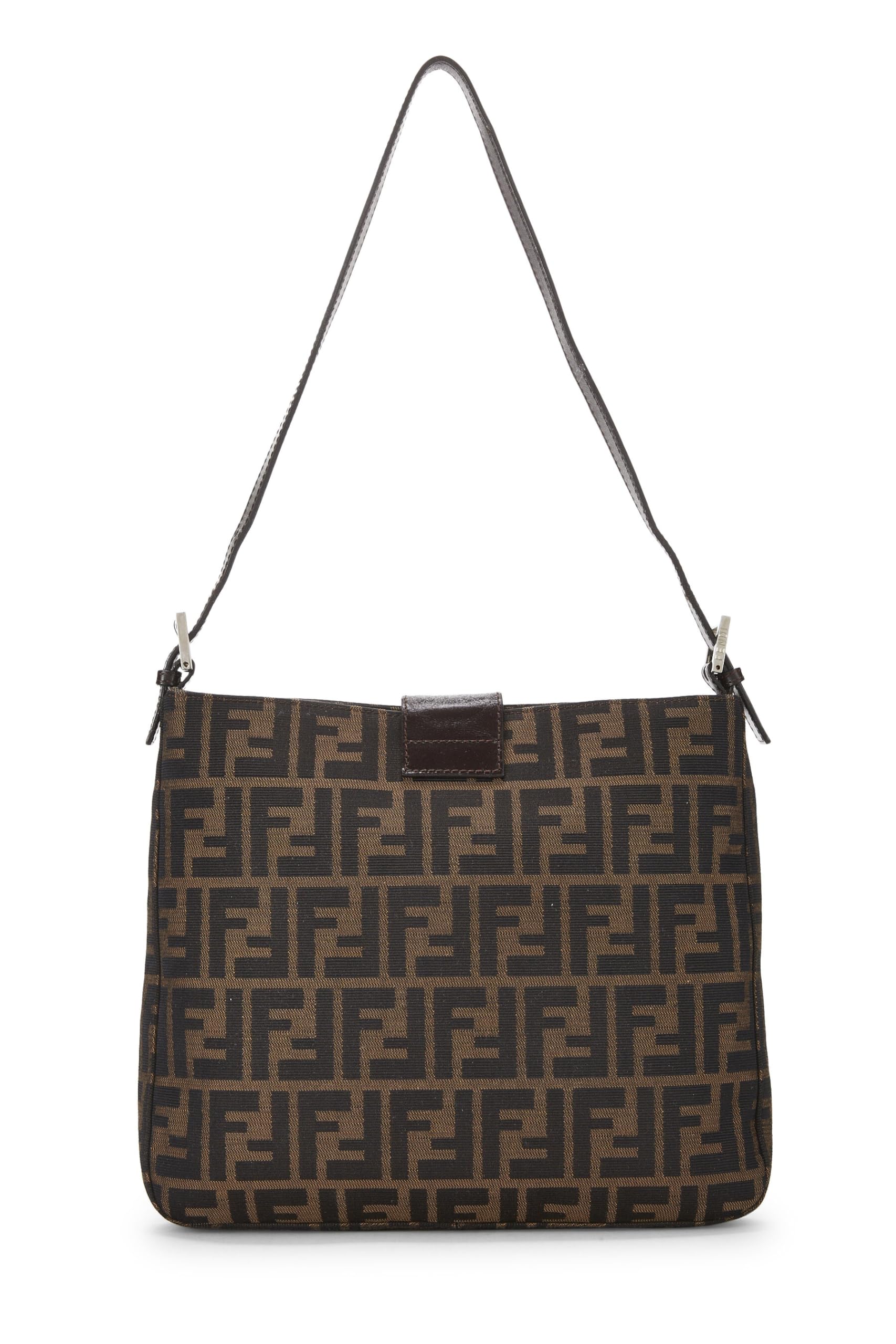 Fendi,  Brown Zucca Canvas Shoulder Bag, Brown