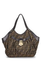 Fendi,  Brown Zucca Canvas Chef Pocket Tote Large, Brown