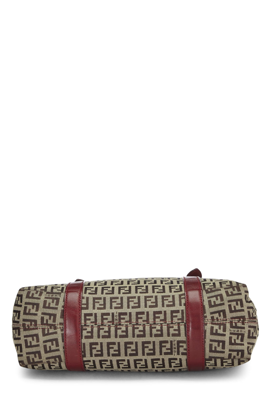 Fendi,  Red Zucchino Canvas Handbag, Red
