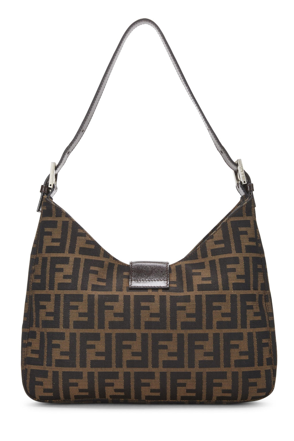 Fendi,  Brown Zucca Canvas Shoulder Bag, Brown