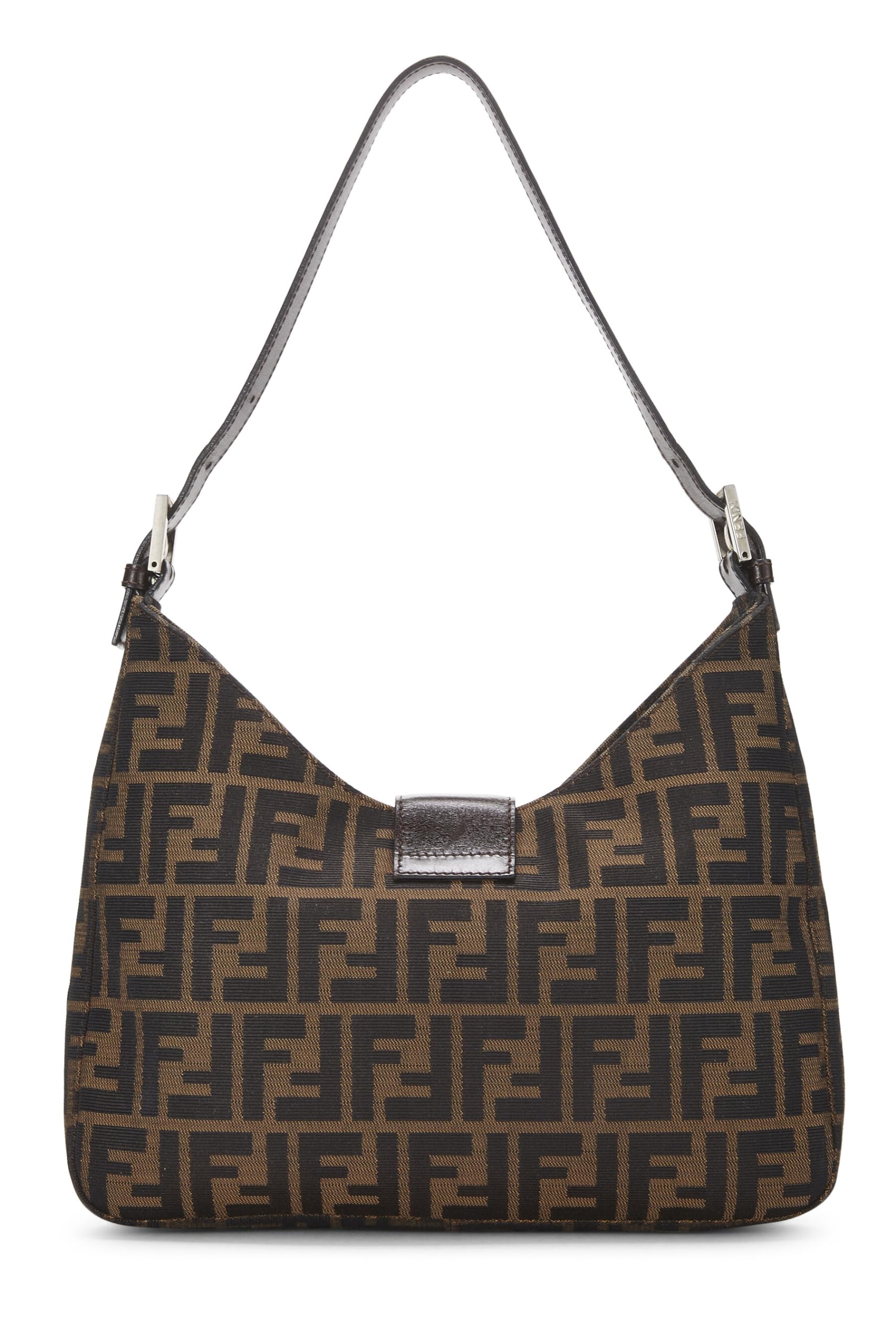 Fendi,  Brown Zucca Canvas Shoulder Bag, Brown