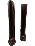 Fendi Fendi brown baguette cut leather long boots 38
