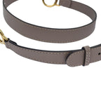 FENDI Adjustable Belt Leather 36.2""-41.3"" Gray82065