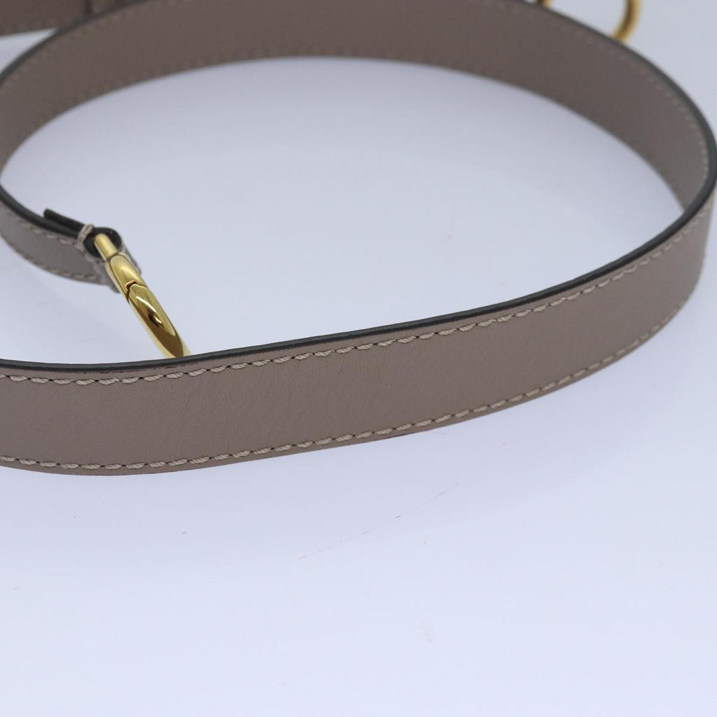 FENDI Adjustable Belt Leather 36.2""-41.3"" Gray82065