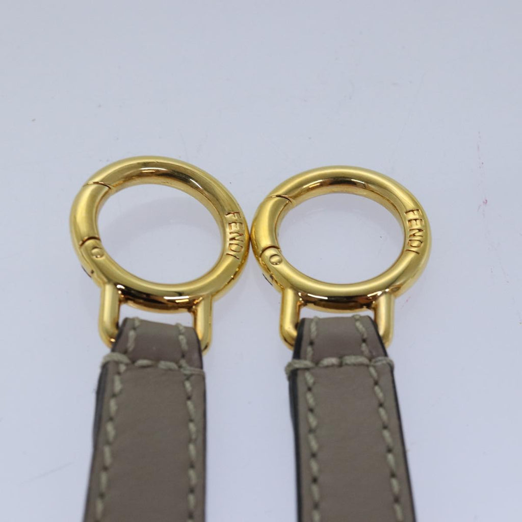 FENDI Adjustable Belt Leather 36.2""-41.3"" Gray82065