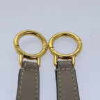 FENDI Adjustable Belt Leather 36.2""-41.3"" Gray82065