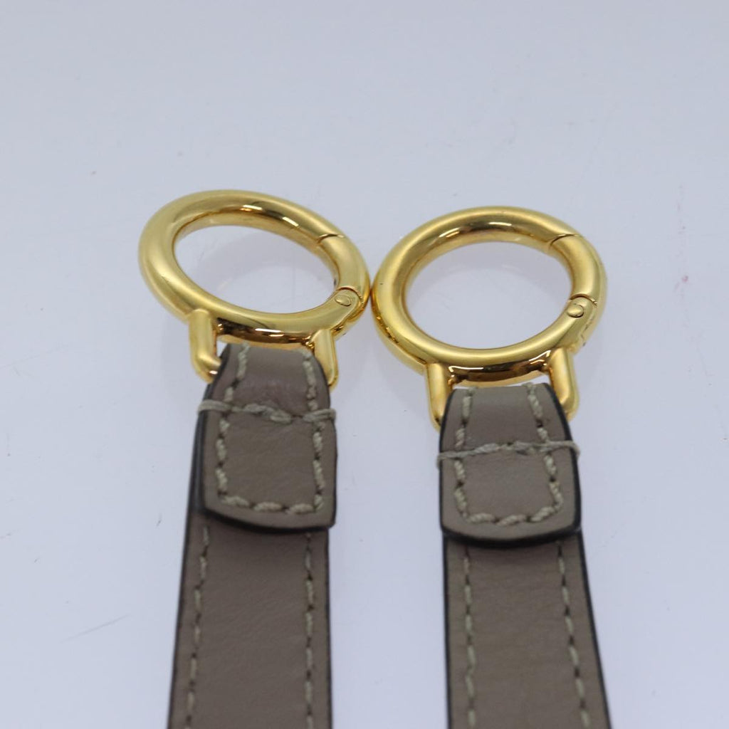 FENDI Adjustable Belt Leather 36.2""-41.3"" Gray82065
