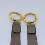 FENDI Adjustable Belt Leather 36.2""-41.3"" Gray82065