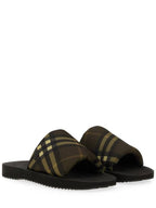 Burberry Check Trek Slippers Heath