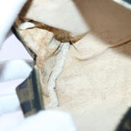 FENDI Zucca Canvas Pouch Brown Black gold82115