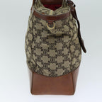 CELINE Triomphe Hand Bag Canvas Brown Auth 82167