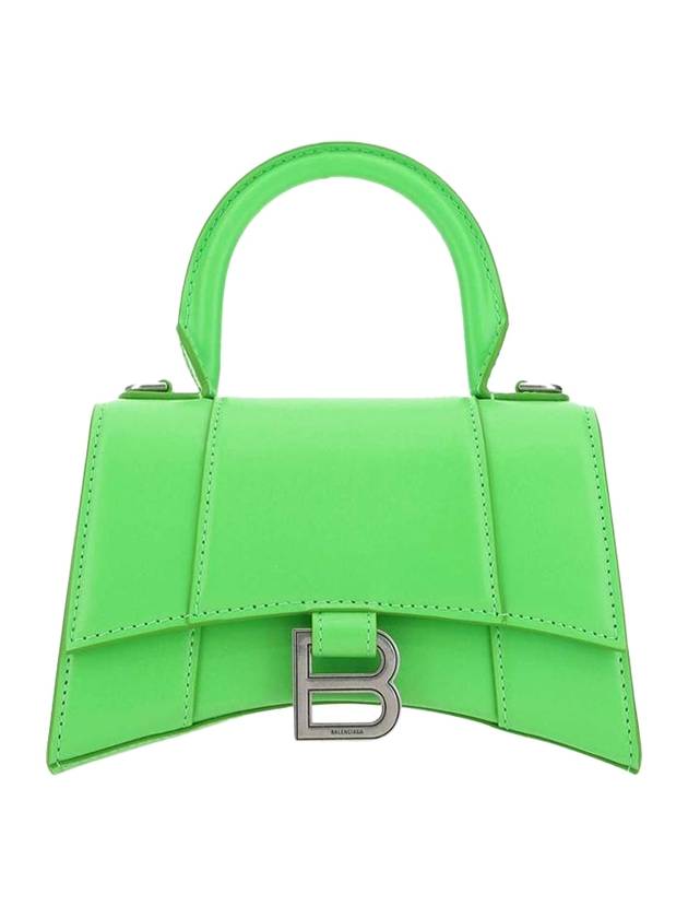 Balenciaga Hourglass Top Nano Tote Bag Green