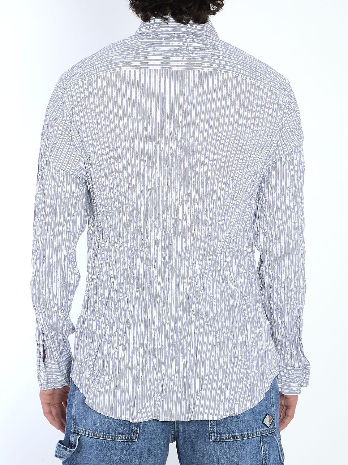 BOTTEGA VENETA Crinkled Cotton Shirt - Size 48