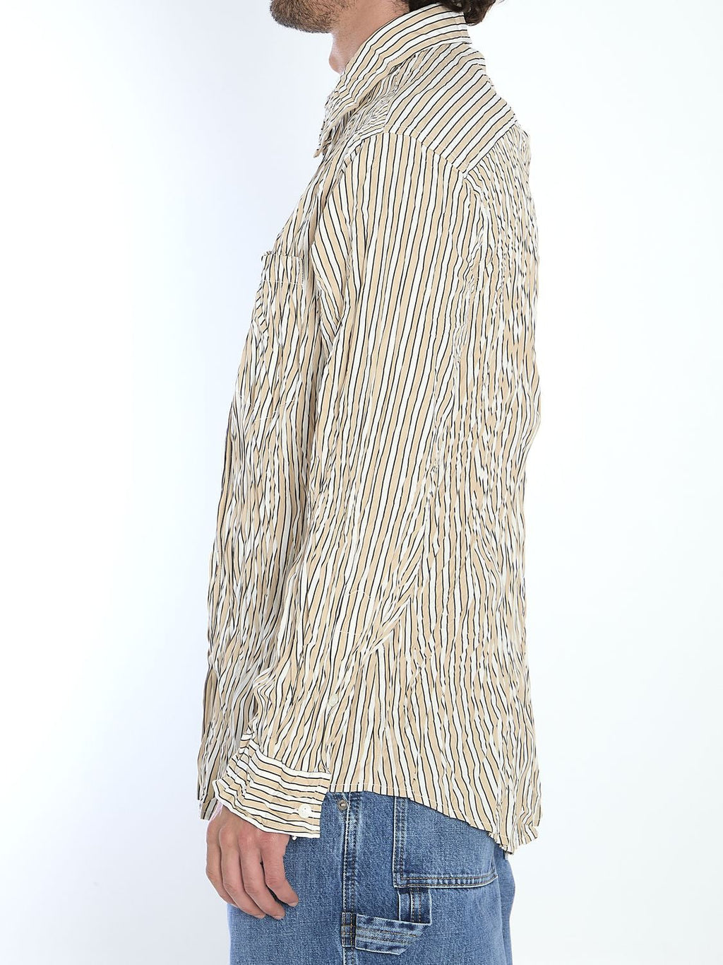 BOTTEGA VENETA Crinkled Cotton Shirt - IT 50